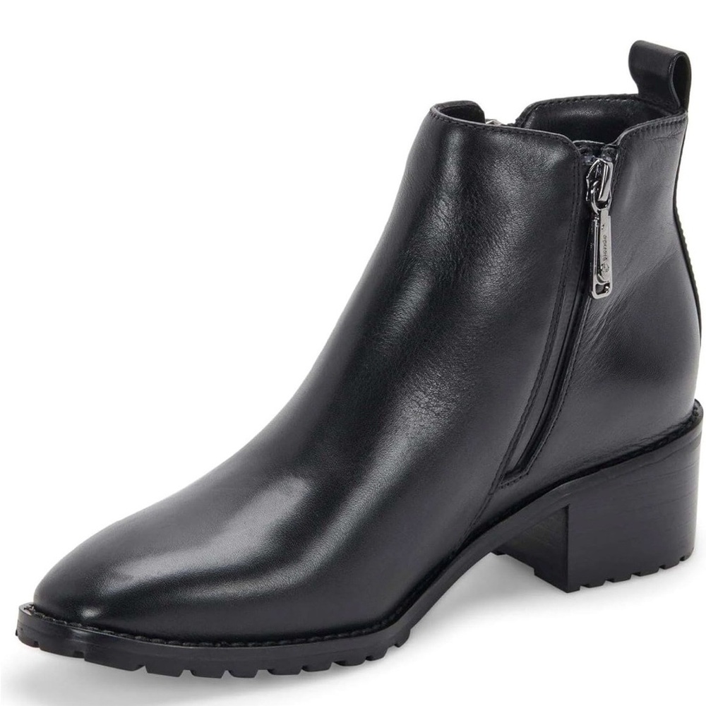 Blondo Black Leather Samara ankle waterproof boots